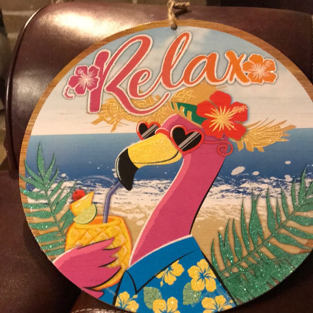 🌹🌺 Relax sign decoration